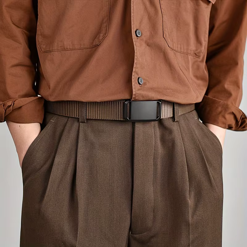 Ceinture en toile à boucle automatique de qualité supérieure – Vêtements de travail tactiques durabl