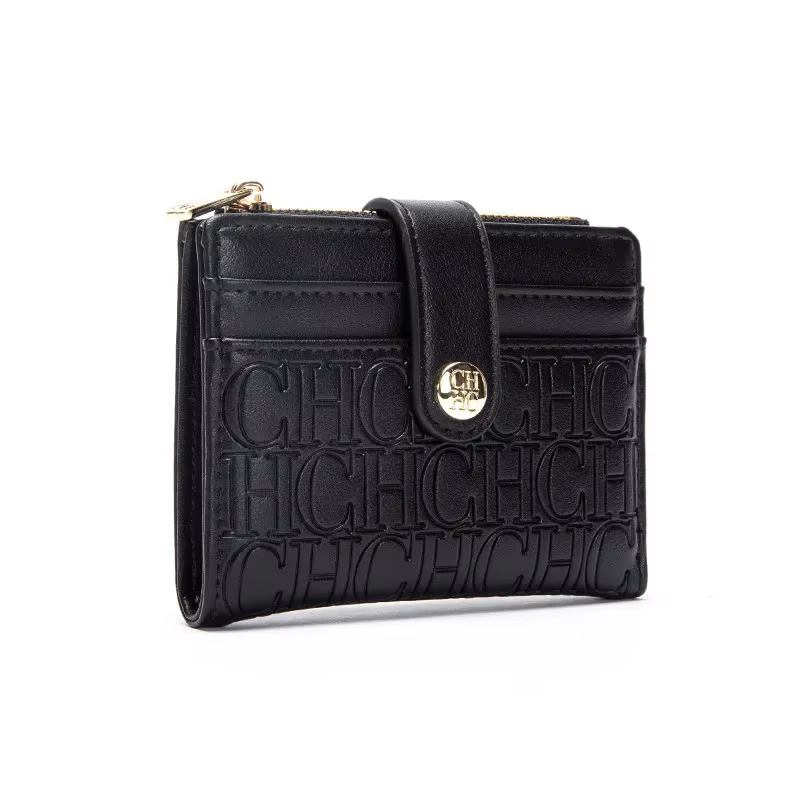 CH marque de luxe classique carré Design portefeuille mode bouton classique petit et léger luxe femm