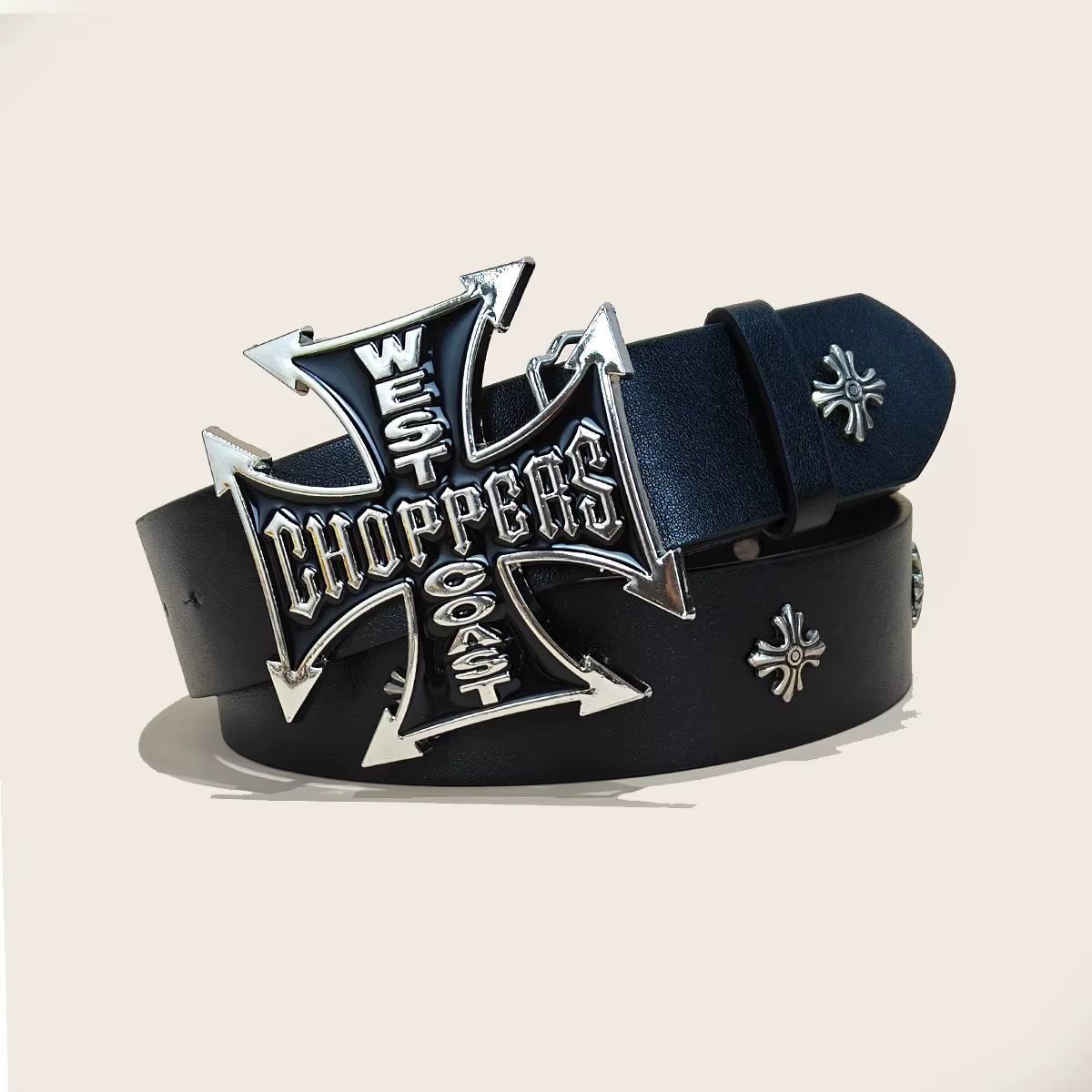 Ceinture cloutée pour hommes et femmes, style Y2K, métal, punk rock, rivets, grandes tailles, ceintu