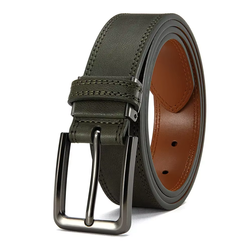 Ceinture en cuir pour hommes, ceinture d'affaires de haute qualité, boucle automatique, ceinture à c