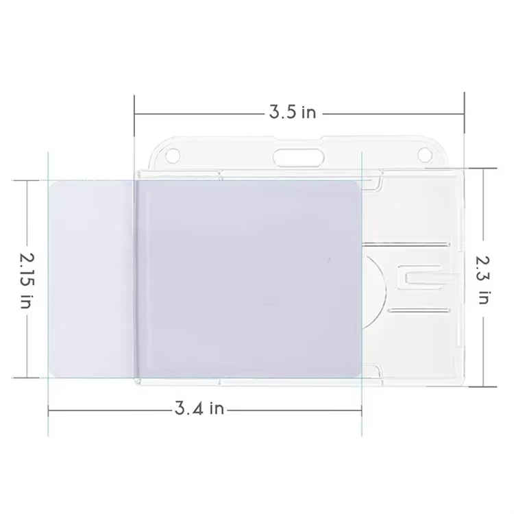 Fentes pour cartes transparentes, porte-Badge pour étiquette d'identification, avec bobine de Badge,