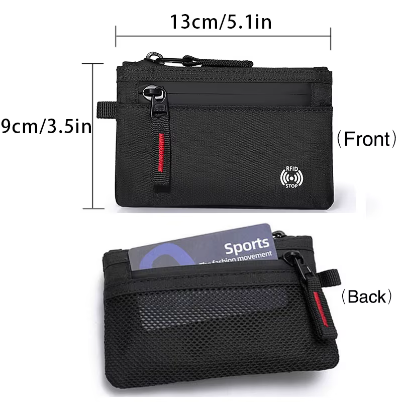 Portefeuille étanche RFID pour hommes et femmes, nouveauté pour jeunes, sac d'argent, porte-monnaie 
