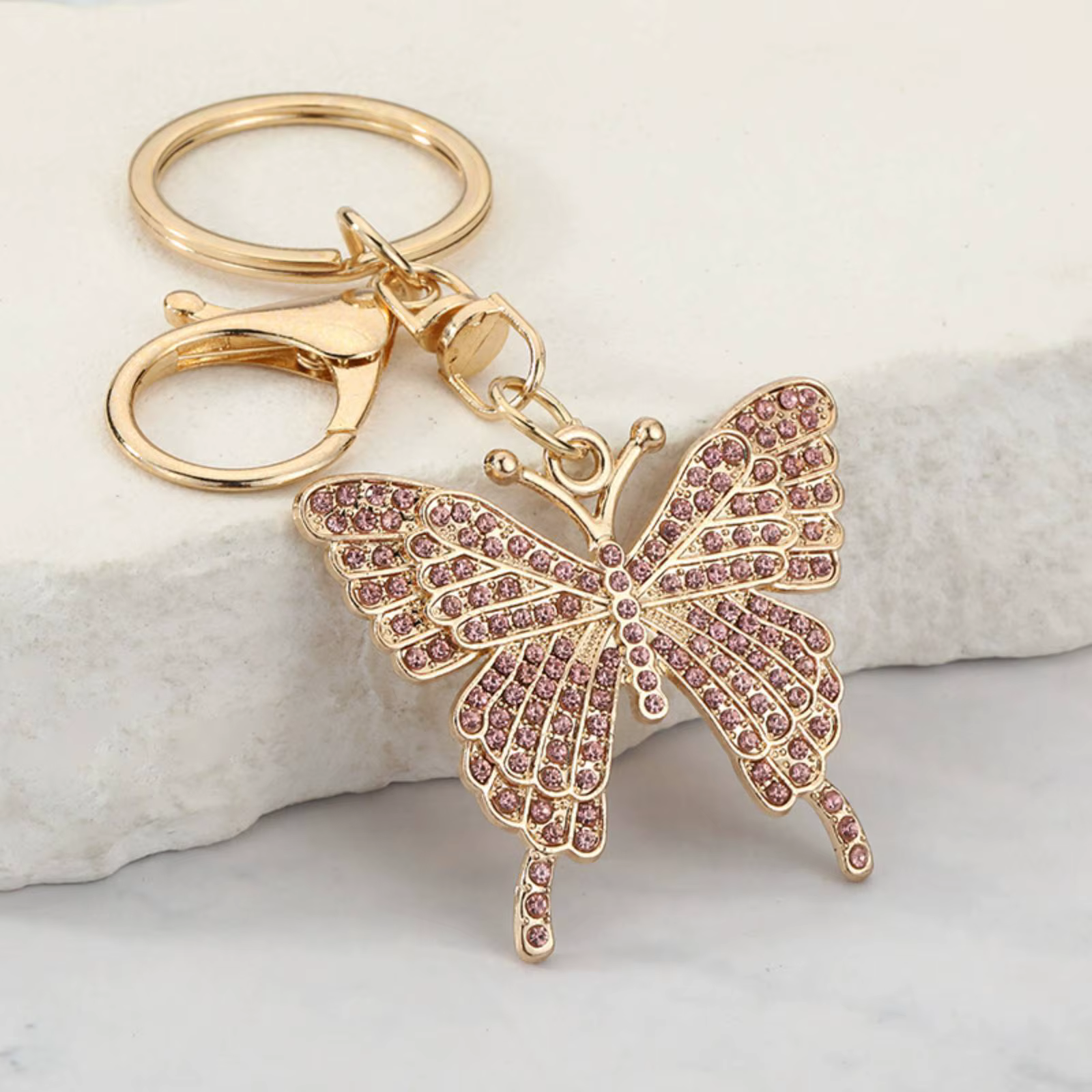 Porte-clés en forme de papillon pour femmes, accessoires pour sac à dos