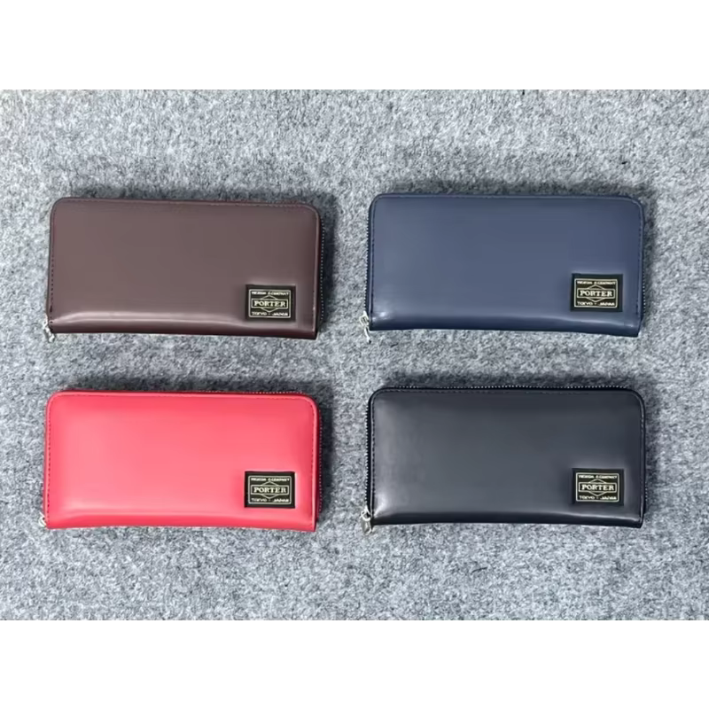 Portefeuille long Porter 2026, cadeau, vente flash, nouveau portefeuille fin en cuir de vachette pou