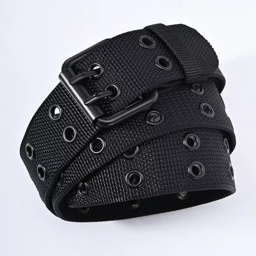 Nouveaux hommes respirant en Nylon tissu ceinture de sport de plein air ceinture boucle ardillon pan
