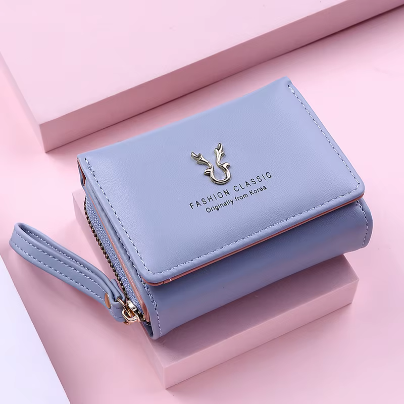 Marque de luxe femmes petit portefeuille femme porte-carte portefeuilles courts avec porte-monnaie p