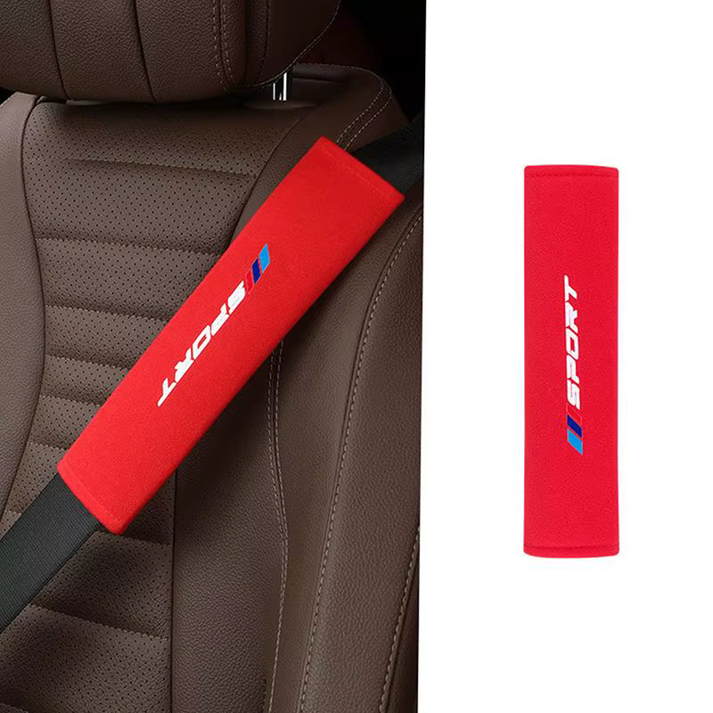 Coussin de ceinture de sécurité de voiture, ne se décolore pas, doux et confortable, 1 pièce, look p