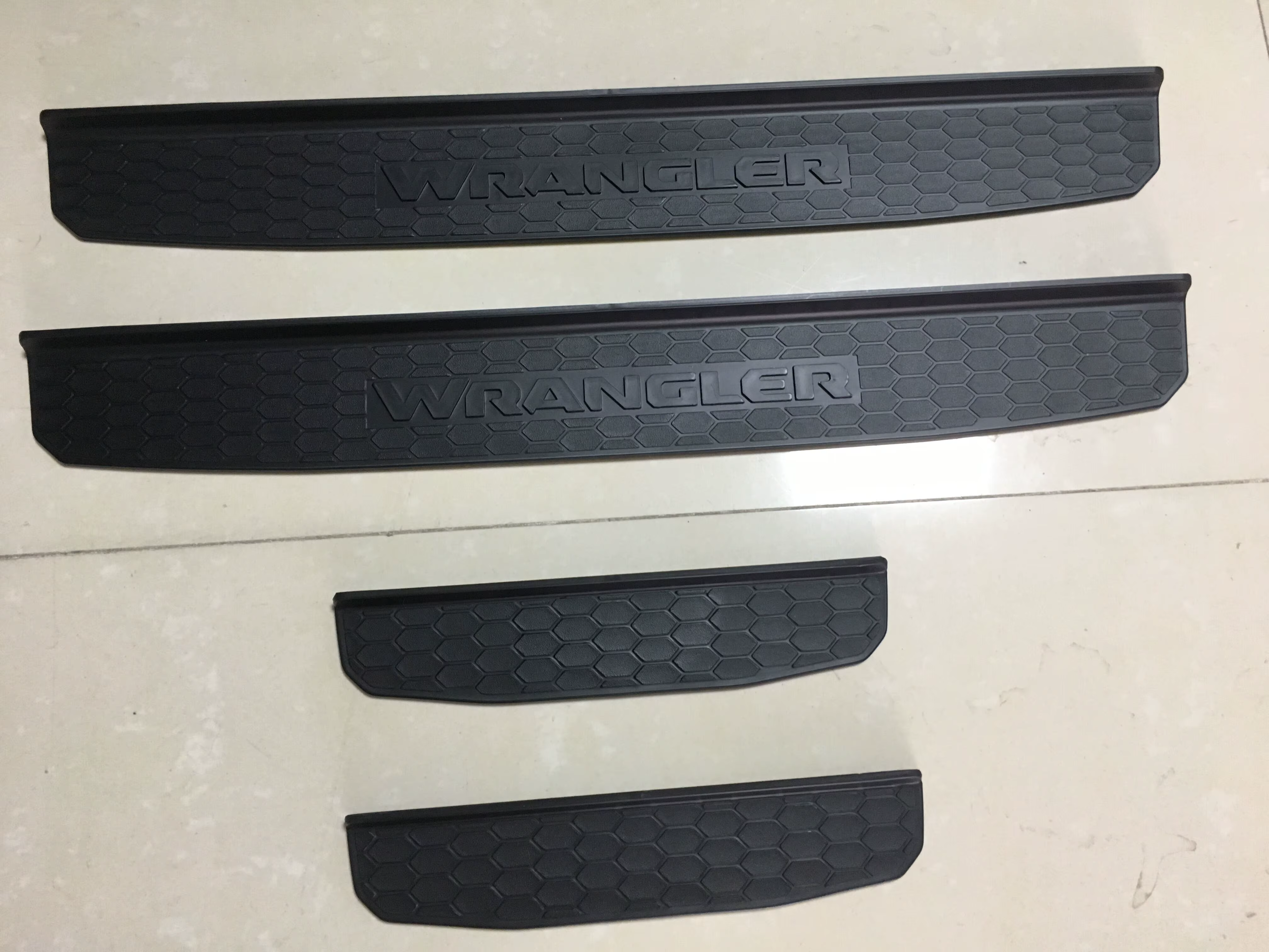 Plaque de protection de seuil, couvercle de seuil de porte pour Jeep Wrangler JL 2018 – 2023 LANTSUN