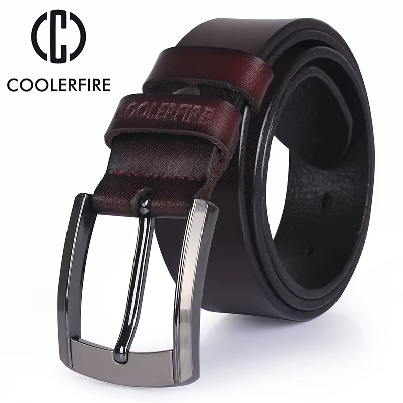Ceinture en cuir véritable pour hommes, de haute qualité, de luxe, de styliste, en peau de vache, à 