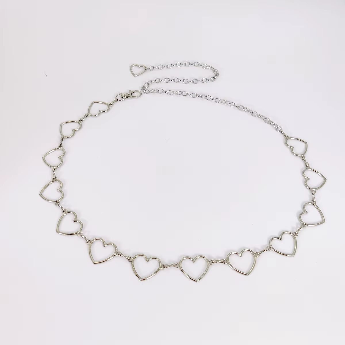 Ceinture femme marque de luxe en forme de coeur en métal taille chaîne ceinture Goth accessoires Y2k