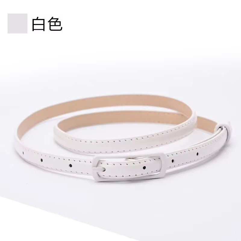 Ceinture Fine pour femmes, boucle en mot japonais, ceinture en PU, mode dames, jupe taille fine