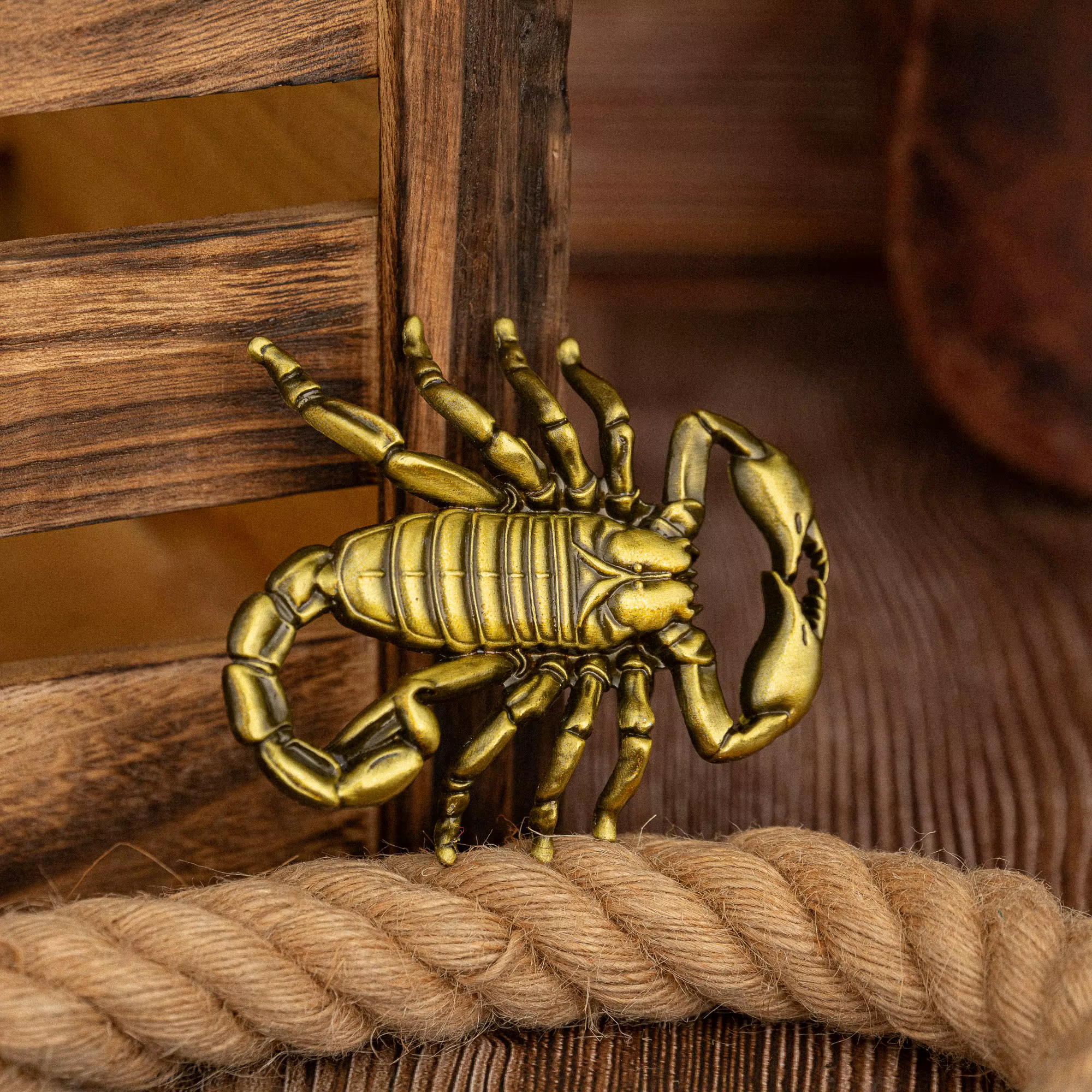 Une boucle de ceinture Scorpion Doré, une boucle de ceinture originale pour homme, rétro et tendance