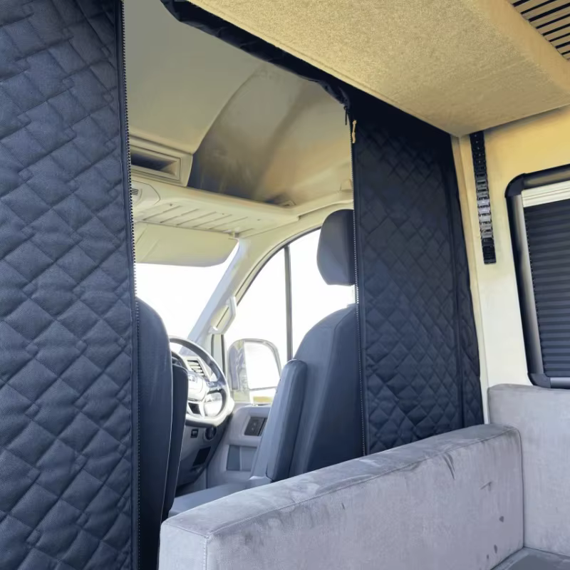 Rideau de séparation de cabine isolé pour Fiat Ducato, Peugeot Boxer, Citroën Relay, Ram Promaster -
