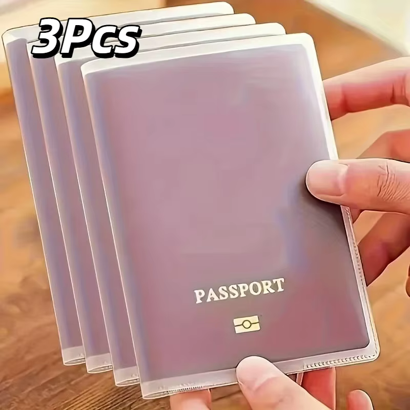 3 porte-passeports robustes avec plusieurs compartiments pour cartes, résistants aux rayures et à l'