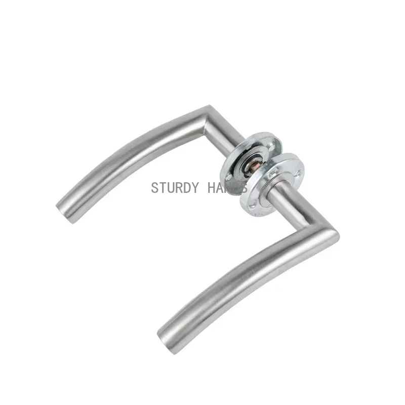 Ensemble de poignées de porte en acier inoxydable, intérieur de maison, serrure à levier, loquet rég