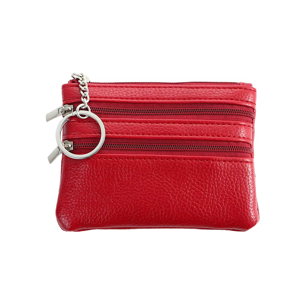 Classique mignon multicouche multifonctionnel pour les filles en cuir PU petit sac à main portefeuil