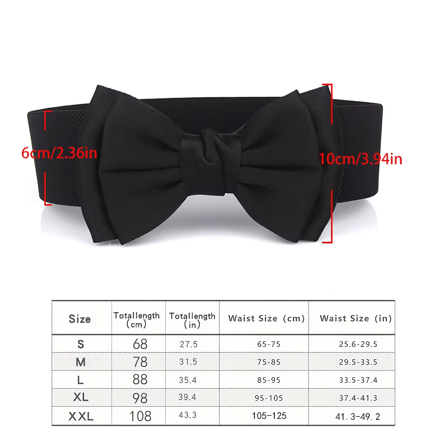 Ceinture élastique à gros nœud pour femmes, large ceinture, mode solide, bretelles de taille pour ro