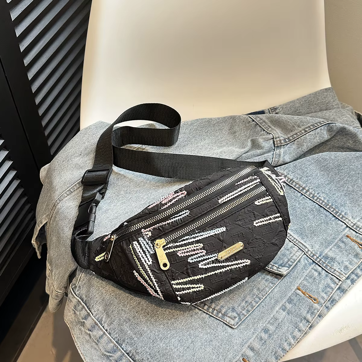 Sacs banane pour femmes et hommes, sacs de taille à la mode, sacs à bandoulière légers, sac banane p