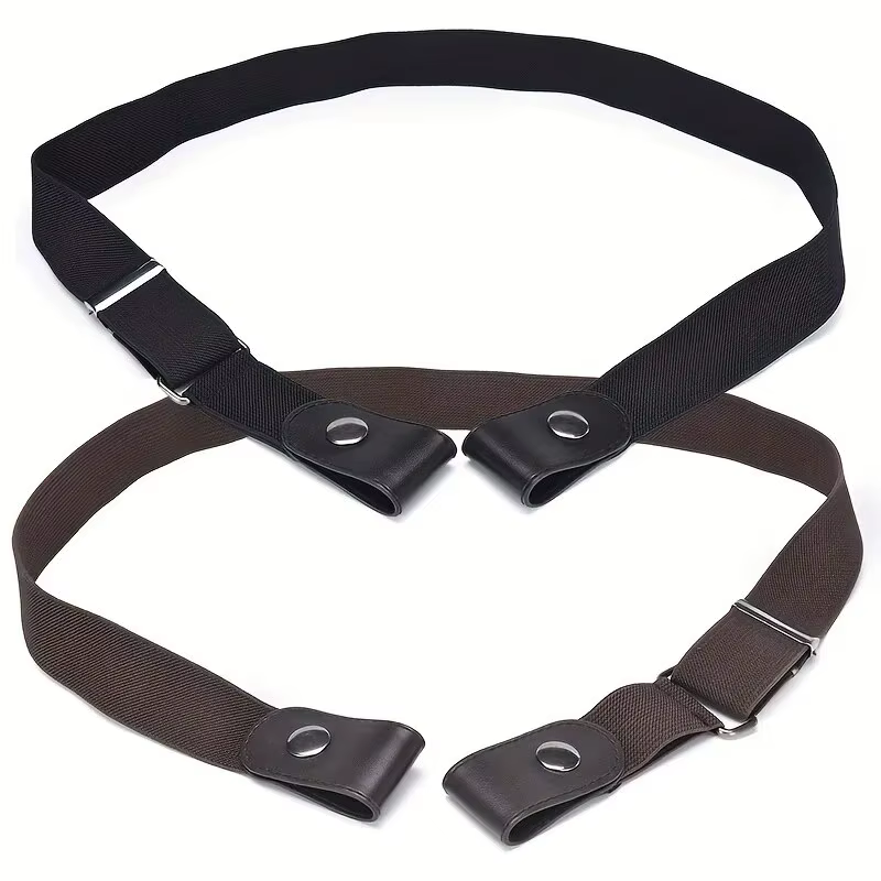 Ceinture élastique extensible réglable, Invisible, sans boucle, pour femmes et hommes, pantalons en