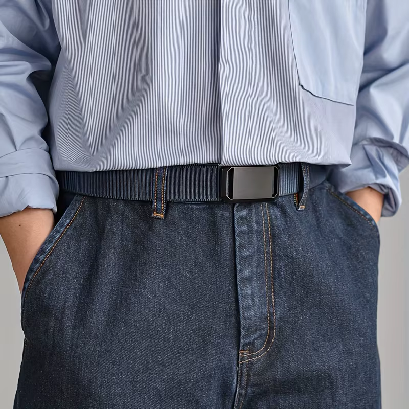 Ceinture en toile à boucle automatique de qualité supérieure – Vêtements de travail tactiques durabl