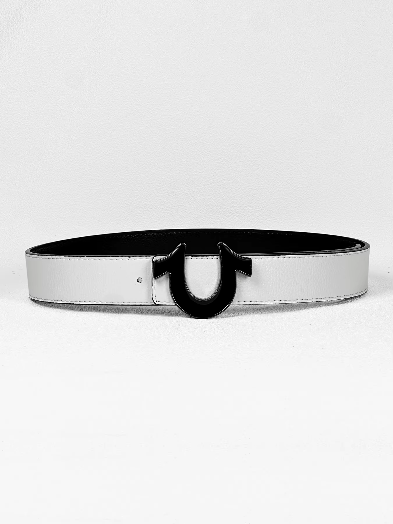 Ceinture à boucle fer à cheval pour homme - Sangle de taille décontractée et luxueuse pour jeans, us