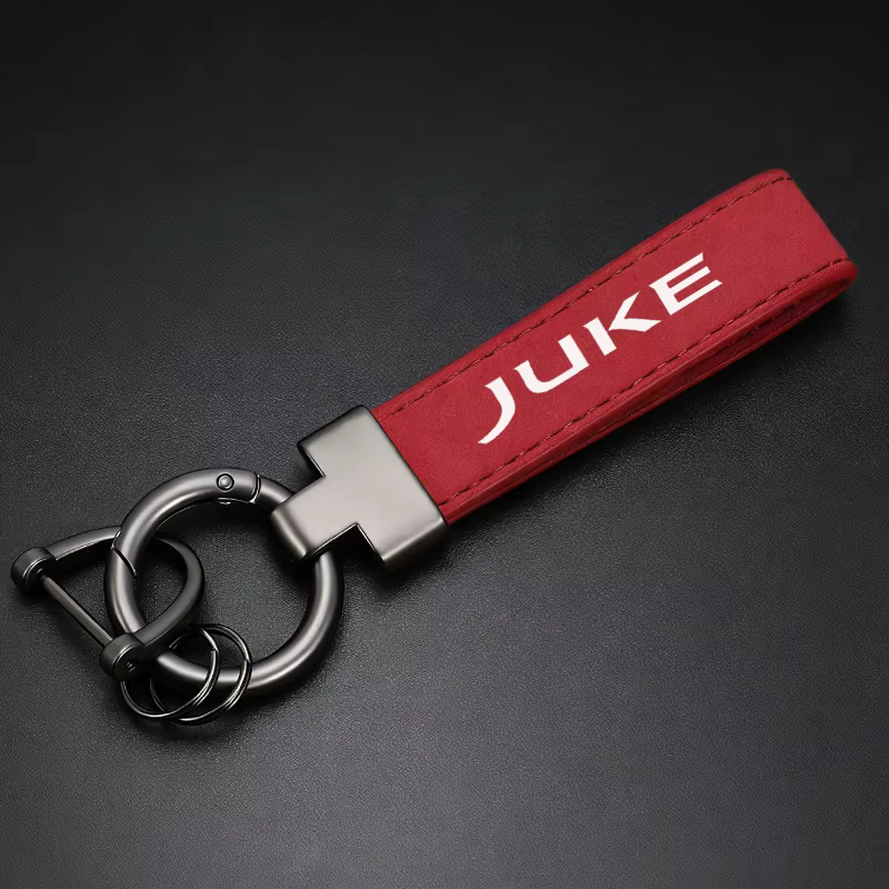 Porte-clés en daim à la mode, boucle en forme de fer à cheval, porte-clés de voiture pour Nissan Juk