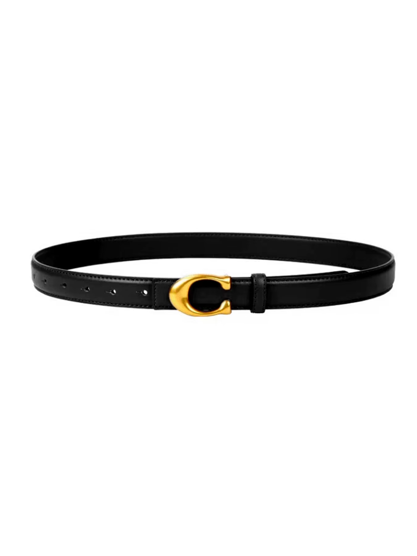 Ceinture de luxe pour femmes avec boucle C réglable, pour jeans et robes, ceinture de taille douce e