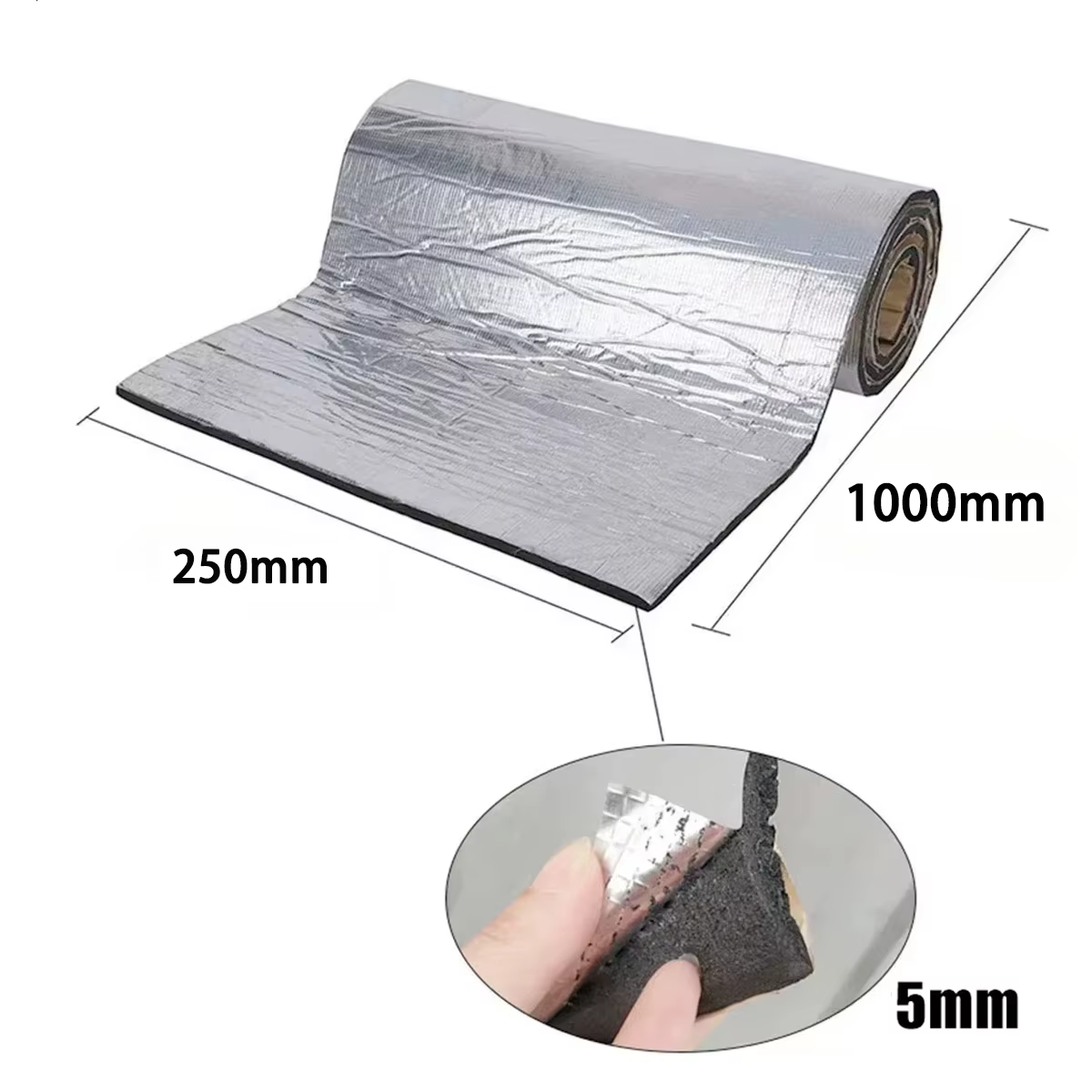 Coussin d'isolation thermique et phonique pour Automobile, mousse épaisse de 5mm, isolation thermiqu
