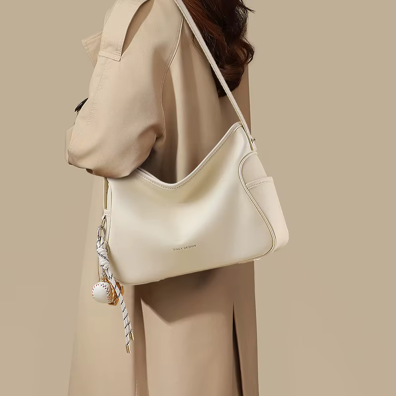 Sac bandoulière en cuir pour femme, grande capacité, style vintage, pour l'été, les voyages, le trav