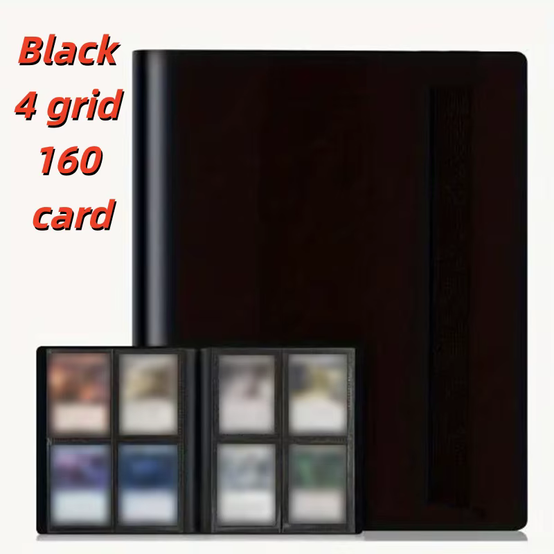 Album de rangement pour cartes à collectionner, 160/360/480 cartes, avec 4/9/12 compartiments, grand