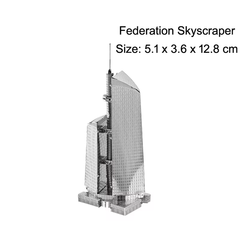 Puzzle 3D en métal de la tour de Londres, modèle Tokyo Skytree, modèle de puzzle découpé au laser po