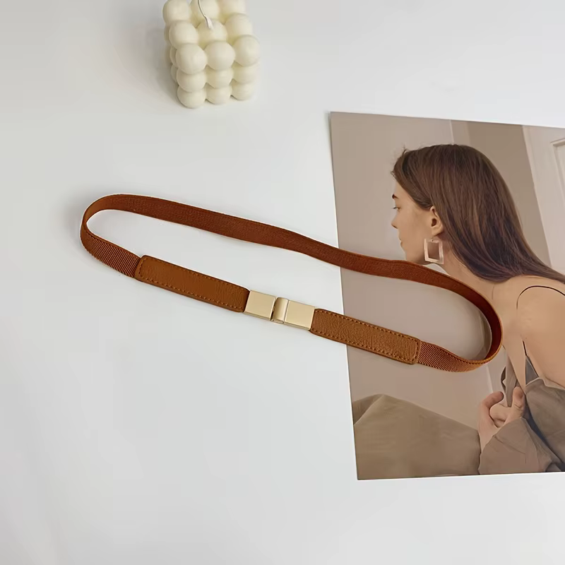 Ceinture fine élastique pour filles, décoration, mode, robe, jupe