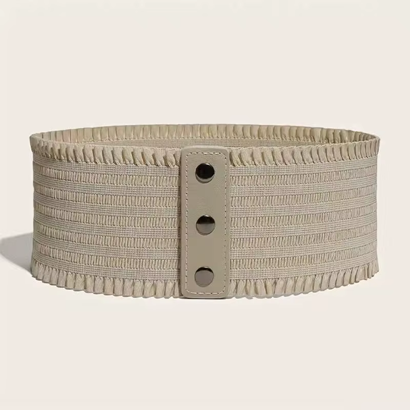 Nouvelle ceinture élastique large pour femme, design rétro classique des années 1980, accessoire de
