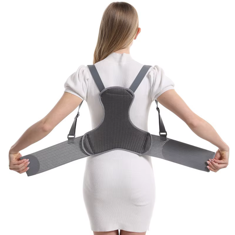 Ceinture de soutien de grossesse respirante avec bretelles, soulage les maux de dos, soutien abdomin
