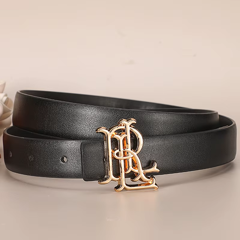 Nouvelle ceinture formelle en cuir véritable pour femmes, 2.5cm, ceinture de marque en métal de haut