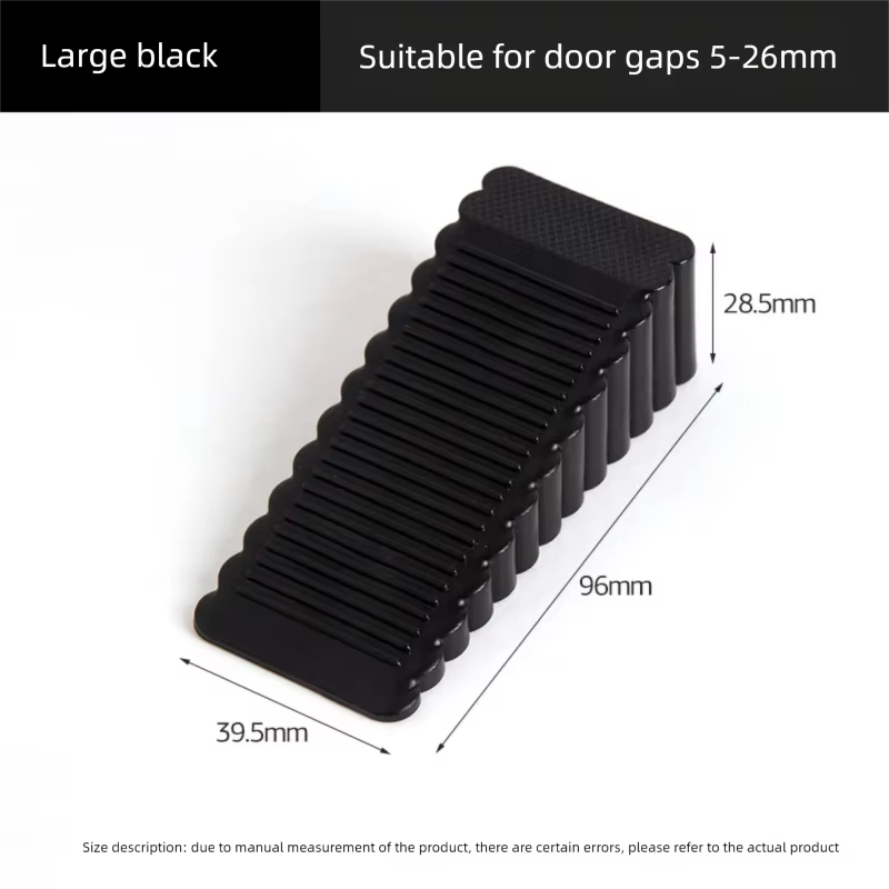 Butoir de porte en caoutchouc en forme de coin, bloc de sécurité en silicone, butoir de porte anti-c