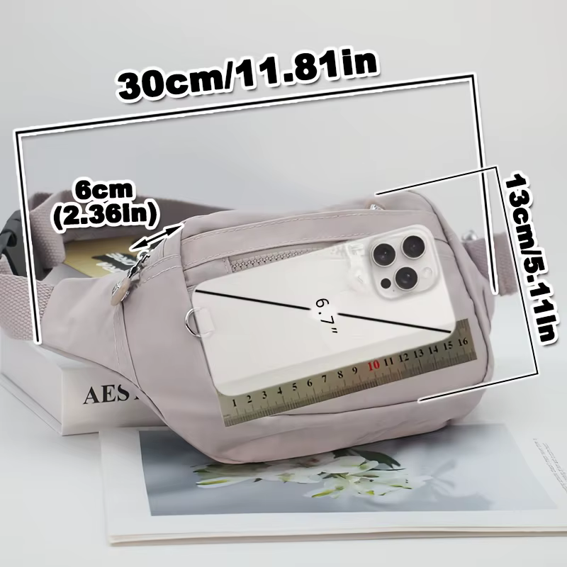 Sac à bandoulière pour femme, sac de poitrine en nylon de haute qualité, bandoulière réglable, plusi