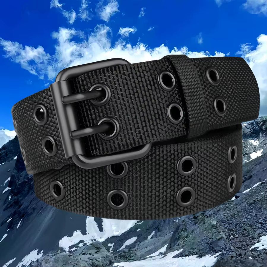 Nouveaux hommes respirant en Nylon tissu ceinture de sport de plein air ceinture boucle ardillon pan
