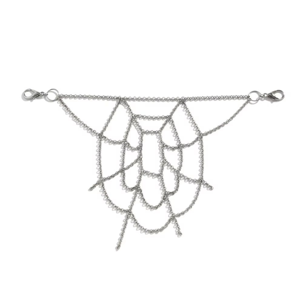 Cool en alliage de Zinc toile d'araignée taille chaîne gothique Hip-Hop Punk ceinture chaîne porte-c