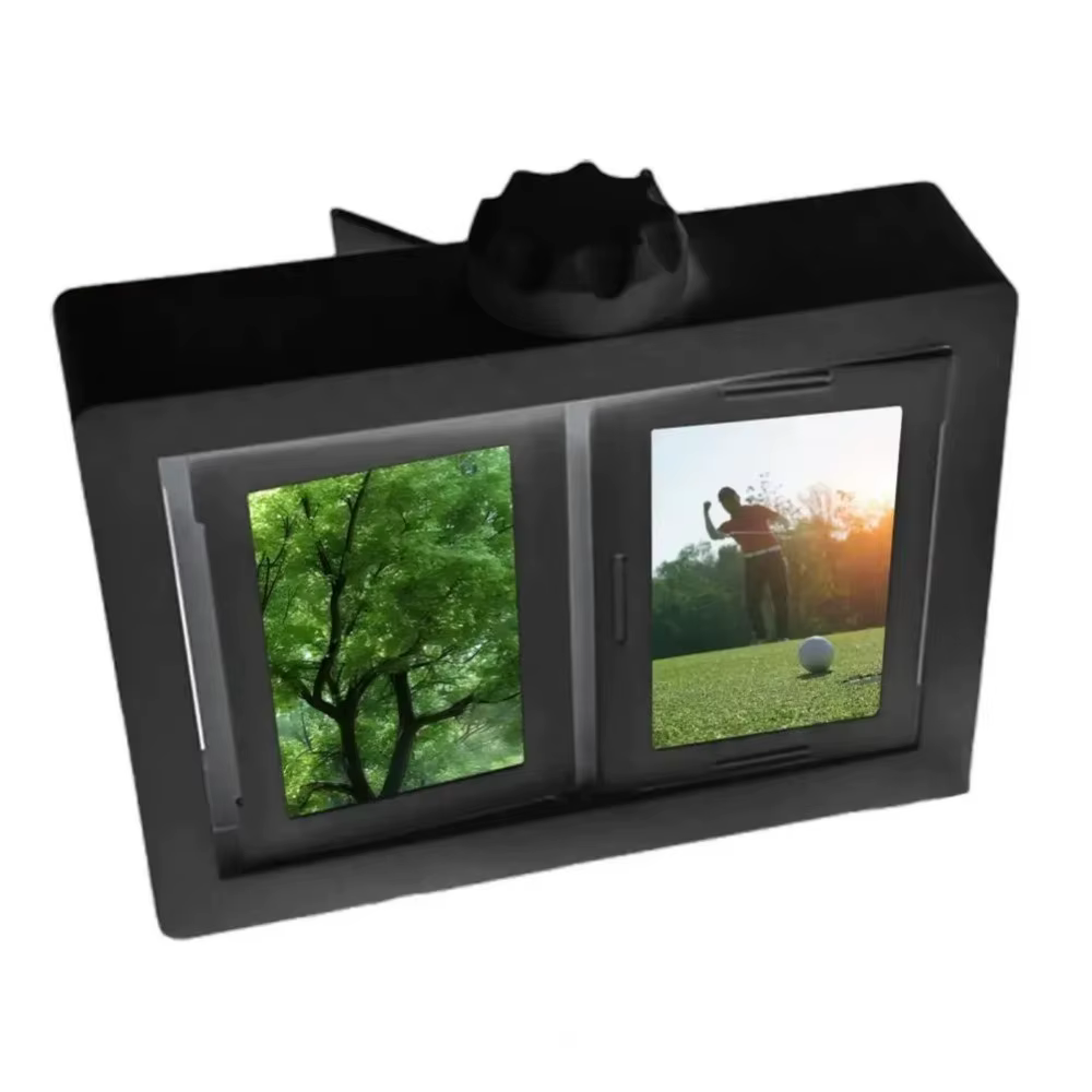 Porte-cartes photo rotatif 3D transparent, protecteur, multi-usages, pour 12 cartes, livre de collec