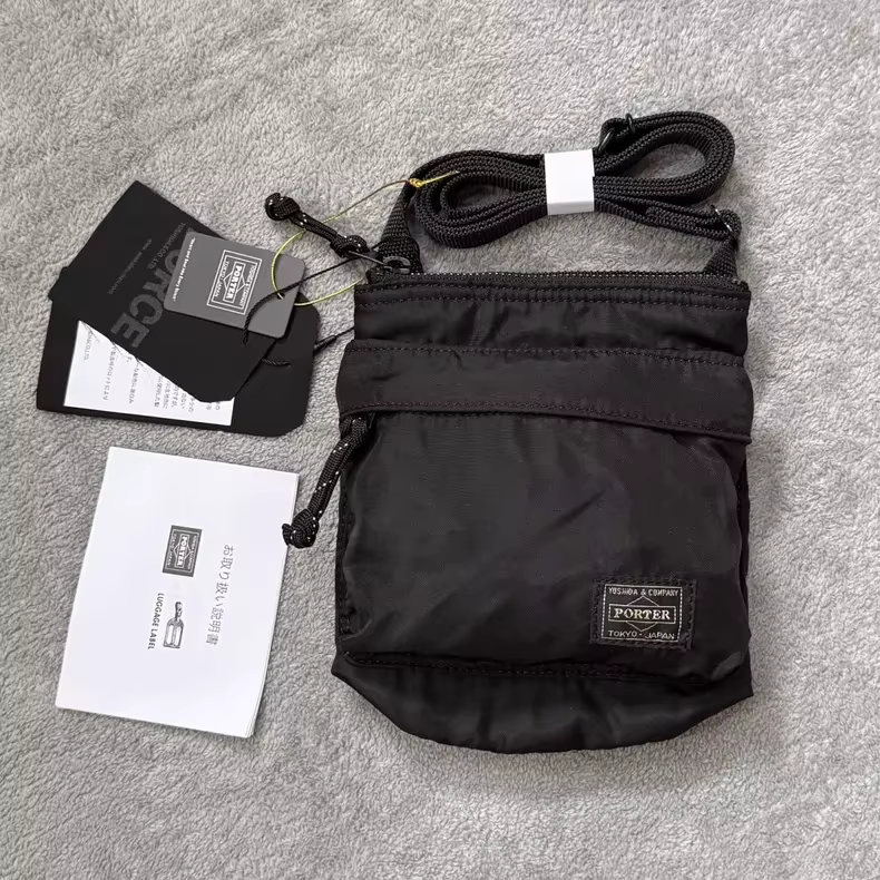 Porter 855-05461 Petit sac de poitrine mini antivol pliable unisexe, sac bandoulière imperméable lég