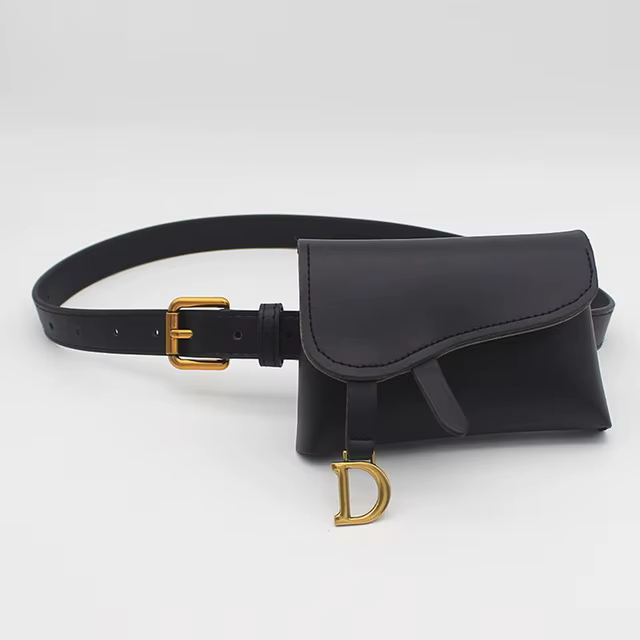 Femmes Fanny taille sac Pack ceinture pochette ventre PU cuir pour banane dame kangourou Bum hanche 
