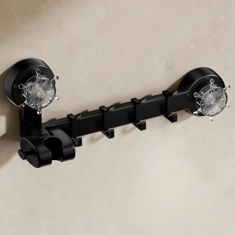 Support de salle de bain à ventouse forte, Interface universelle à 4 points, utilisation multifoncti