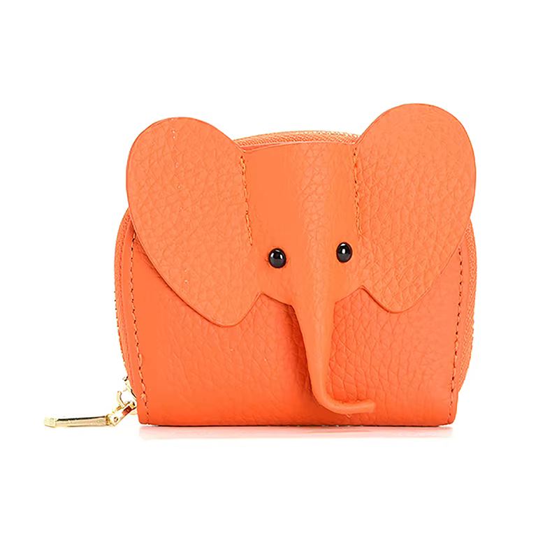 Porte-cartes en cuir de vachette véritable pour femme, portefeuille court, sac à main à fermeture éc