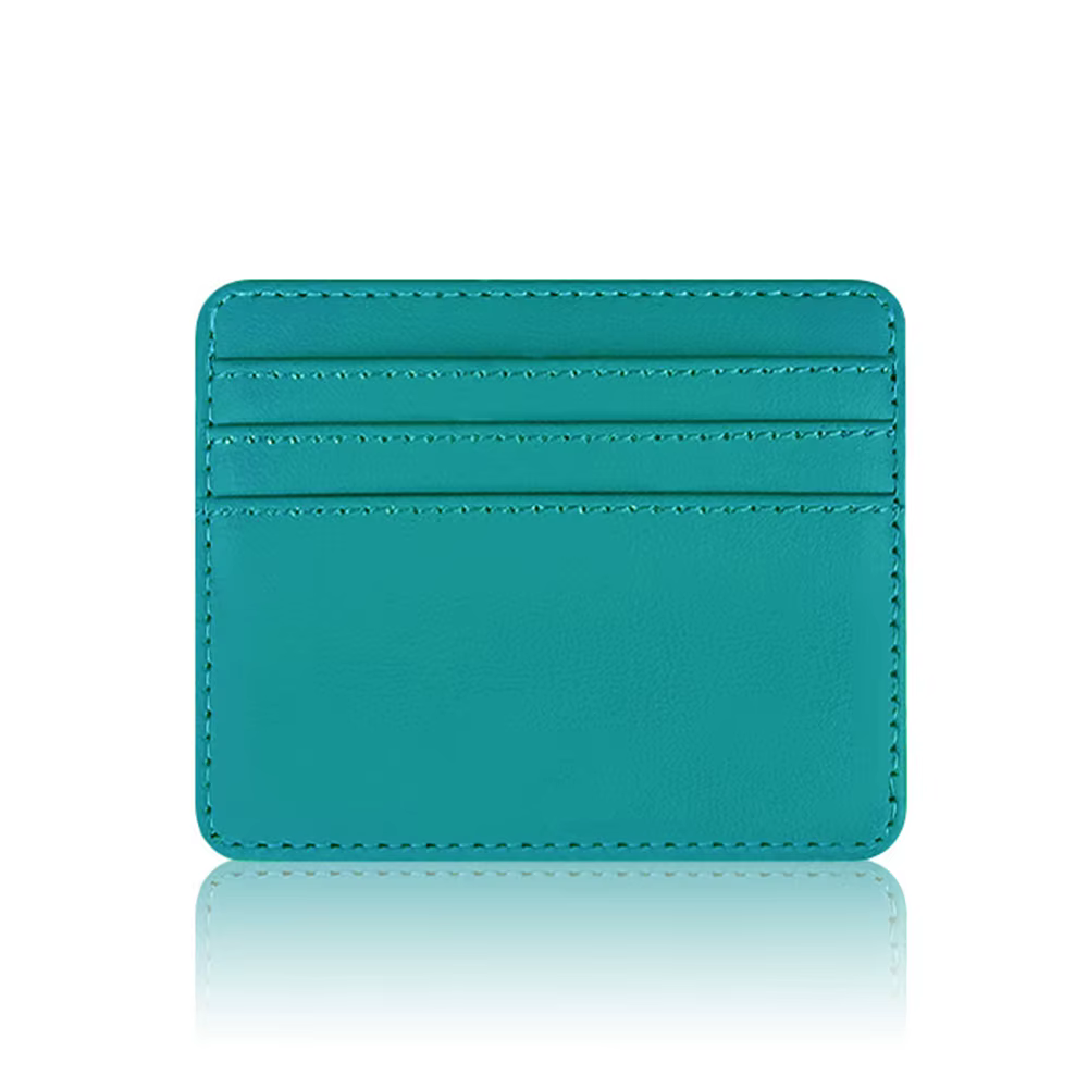 Portefeuille en cuir PU avec initiales personnalisées pour hommes et femmes, mini porte-cartes de cr