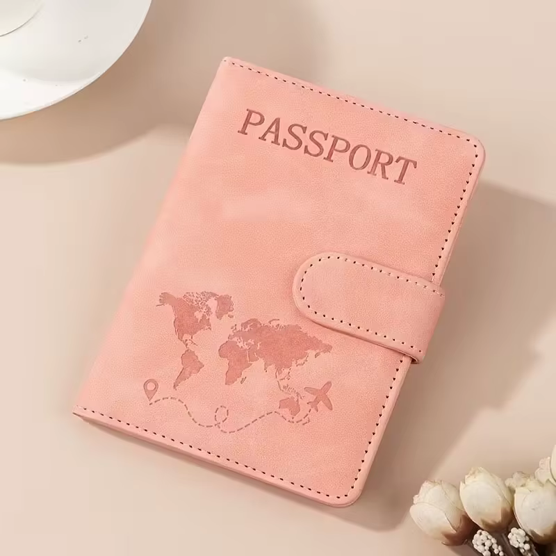 Porte-passeport de voyage multifonctionnel, porte-cartes, portefeuille, porte-carte d'identité, en c