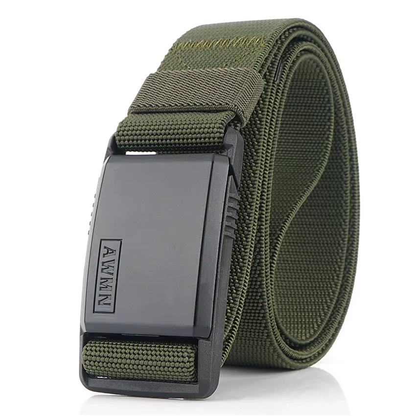 Ceinture en Nylon pour hommes, nouvelle mode 2026, boucle magnétique, ceintures réglables, élastique