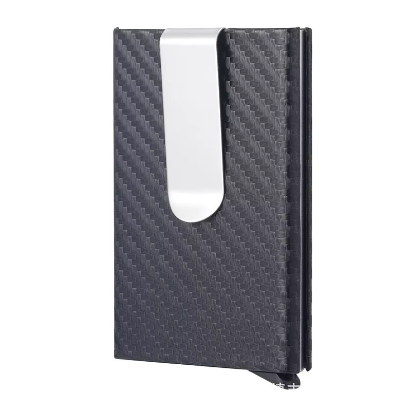 Portefeuille minimaliste pour hommes et femmes - Portefeuille fin anti-RFID, résistant aux rayures, 