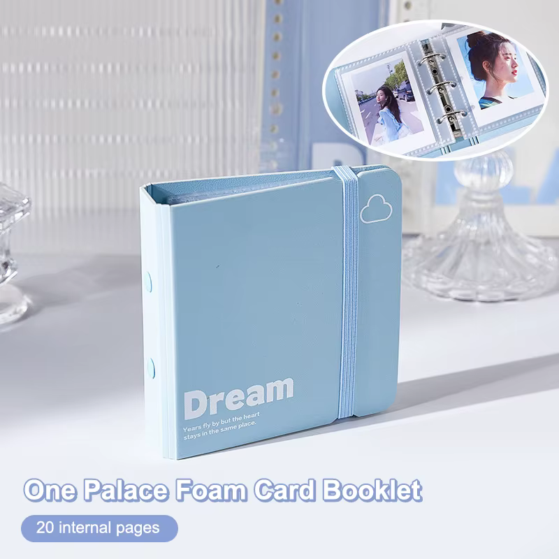 Porte-cartes photo tendance avec élastique, album de collection pour cartes d'idoles, classeur minim