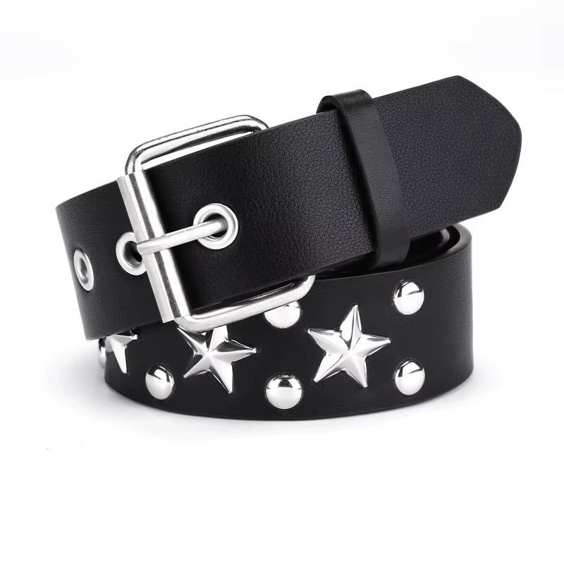 Pyramide mode Rivet ceinture hommes et femmes clouté ceinture Punk Rock avec boucle ardillon livrais